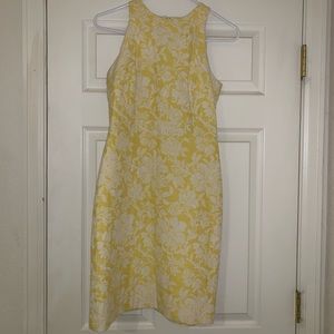 Yellow and white Ann Taylor Dress